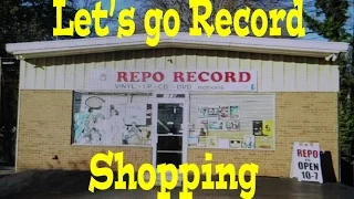 Record shopping at Repo Records Charlotte NC,  Vinyl Baby!