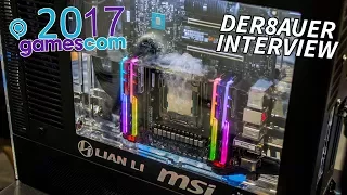 My interview with DER8AUER about his 3M Novec Cooled PC at Gamescom 2017