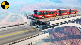 Cars vs Unfinished Bridge 😱 BeamNG.Drive