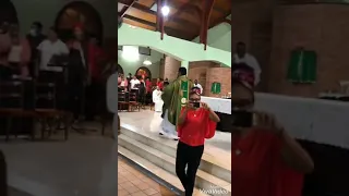 JERUSALEMA DANCE BY A PRIEST DURING CHURCH CEREMONY