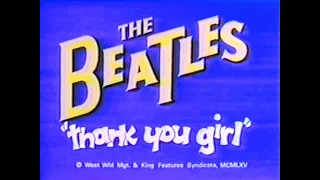 "THANK YOU GIRL"  BEATLES CARTOON.