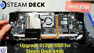 How To Upgrade NVMe SSD For STEAM DECK 64Gb | This Could Save $200