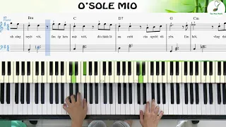 O'Sole Mio easy piano (Mặt trời của tôi) (#63) - Sách Piano Tập 2 - Bài 22