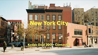 Shooting film in New York City with Kodak Gold 200 + Contax G1