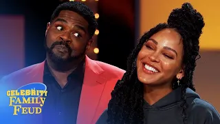 Ron Funches vs. Meagan Good on Celebrity Family Feud!