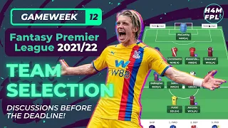 FPL Gameweek 12 Selection | Fantasy Premier League Tips 2021/22