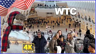 【4K】WALK Christmas 2022  in New York City NY Oculus WTC NYC