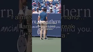 Medvedev kicks camera on court: "I almost broke my hand!"