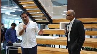 Microsoft CEO Satya Nadella's visit to T-Hub