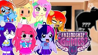 MLP Past Mane 7 Reacts To Future + Sci Twilight || Equestria Girls || Friendship Games|| Part - 7