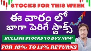 STOCKS FOR THIS WEEK |Best 5 Stocks To Buy Now For Short Term |For 10% To 15% Returns |NIFTYANALYSIS