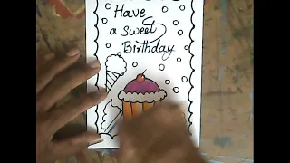 KIDS - how to make birth day cad for any near and dears