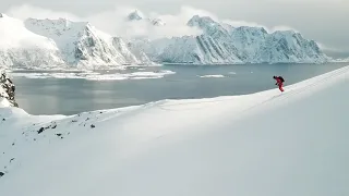 Ski Touring Lofoten Islands Drone Video