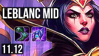 LEBLANC vs CORKI (MID) | Rank 5 LeBlanc, 3/1/9 | JP Master | v11.12