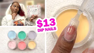 Trying the Cheapest Dip Powder Nail Kit on AMAZON