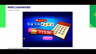 🍀🍀Mini Cashword 🍀🍀National Lottery Online Games🍀🍀 #instantwin #scratchcards #winners  #bigwin