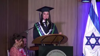 El mejor discurso de bachiller 2023  [Andrea Romero] - [Colegio Hebreo Union]