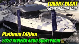 2020 Riviera 4800 Sport Yacht Series II Platinum Edition Yacht - Walkaround Tour