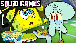 Squid Games with Squidward 💰🚦| SpongeBob