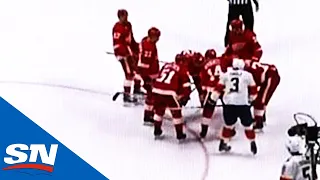 Keith Yandle Crashes Red Wings’ Huddle And Starts Scrumming It Up