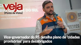 Gabriel Souza explica o plano da gestão Leite para atender vítimas das chuvas | Ponto de Vista