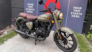 Royal Enfield Classic 350 Signals Marsh Grey E20 New Model 2023 Full Detailed Review In Hindi