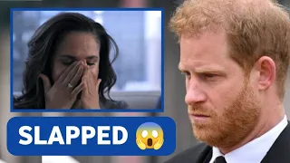 SLAPPED🛑 Prince Harry angrily slaps Meghan Markle amid her refusal to follow him back to the UK.