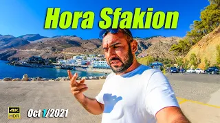 Hora Sfakion Crete, Walking Tour, 4K UHD