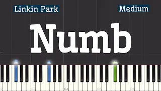 Numb - Linkin Park Piano Tutorial | Medium