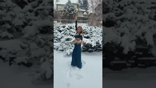 Dancing in the snow to Alf Leyla Wa Leyla