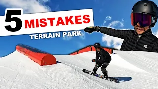 5 Mistakes to Avoid in the Terrain Park