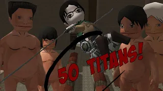 50 Titan Challenge! [Attack On Titan Tribute Game Gameplay]