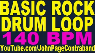 Basic Rock Drum Beat 140 bpm for Guitar and Bass Loop Play Along Jam