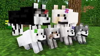 WOLF LIFE MOVIE | Cubic Minecraft Animations | All Episodes + BONUS