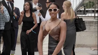 Kelly Rowland at the Chloe Womenswear Spring/Summer 2024 Fashion show in Paris