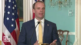 WATCH LIVE: Pompeo speaks with UK Foreign Secretary Dominic Raab