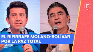 Paz total: el rifirrafe entre Diego Molano y Gustavo Bolívar