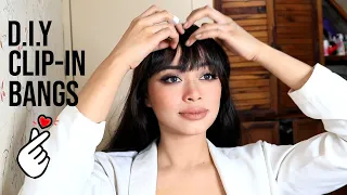 DIY: Make Your Own Clip-in Bangs from scratch || MariaSelina