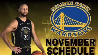 golden state Warriors games schedule this November | 2023-24 NBA season