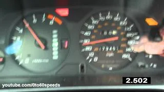 2000 Honda Prelude 0-60 speed/time (using tiptronic)