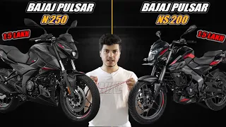 2023 Bajaj Pulsar NS 200 vs Pulsar N250 | Detailed Comparision