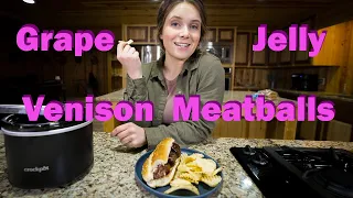 Grape Jelly Venison Meatballs - Kaitlyn's Wild Game Recipes #3