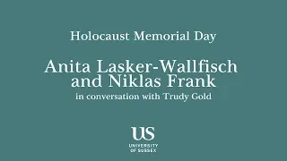 Holocaust Memorial at Sussex event 2019 - Anita Lasker-Wallfisch and Niklas Frank