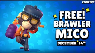 😱BRAWL STARS WORLD FINALS ANNOUNCEMENT! NEW FREE BRAWLER MICO🎁/CONCEPT