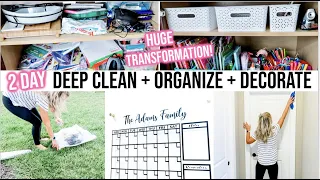 NEW! EXTREME ORGANIZE + DECLUTTER + CLEAN WITH ME 2020 | HUGE TRANSFORMATION | CLEANING MOTIVATION