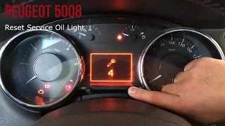 Peugeot 5008 - Reset Service Light