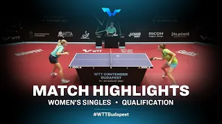 Ana Tofant vs Katarina Strazar | WTT Contender Budapest 2021 (Qual)