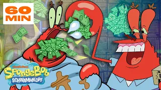 SpongeBob | Mr. Krabs' GIERIGSTE Pläne, um an Geld zu kommen 🤑 | SpongeBob Schwammkopf