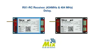 Nice Receiver: Set-up of receiver delay function on RX1