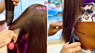 How To Cut Hair Straight For Little Girl | Girl Hair Style Tutorials